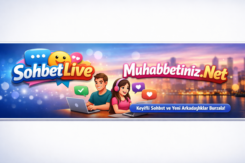 SohbetLive yazılı sohbet odalarında yeni arkadaşlarla iletişim kuran gençler, Muhabbetiniz.Net logosu ile eğlenceli ve güvenli sohbet deneyimi.