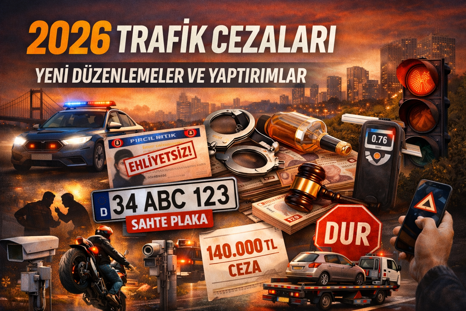 2026 Trafik Cezalarında Büyük Artış: Yeni Düzenlemeler ve Caydırıcı Yaptırımlar