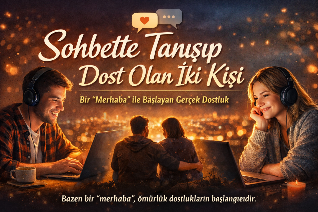 sohbet sitesinde tanışan iki kişinin dostluk hikayesi
