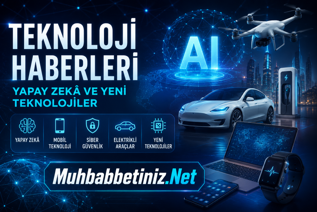 Yapay zekâ, mobil teknoloji, siber güvenlik ve yeni teknolojileri temsil eden teknoloji haberleri görseli - Muhabbetiniz.Net
